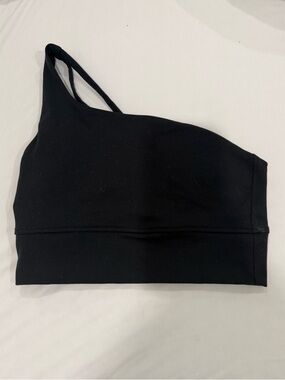 Danskin Black One-Shoulder Sports Bralette